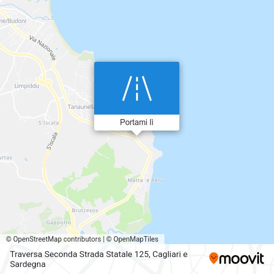 Mappa Traversa Seconda Strada Statale 125