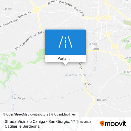 Mappa Strada Vicinale Caniga - San Giorgio, 1º Traversa