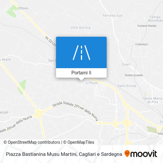 Mappa Piazza Bastianina Musu Martini
