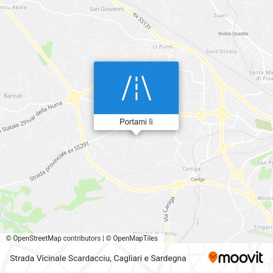 Mappa Strada Vicinale Scardacciu
