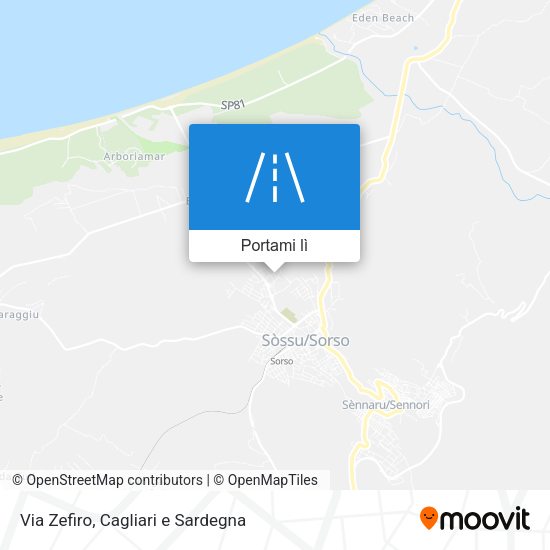 Mappa Via Zefiro