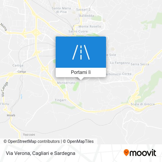 Mappa Via Verona