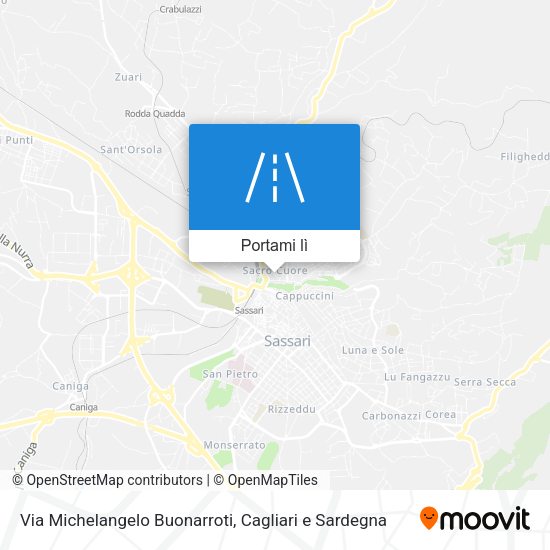 Mappa Via Michelangelo Buonarroti