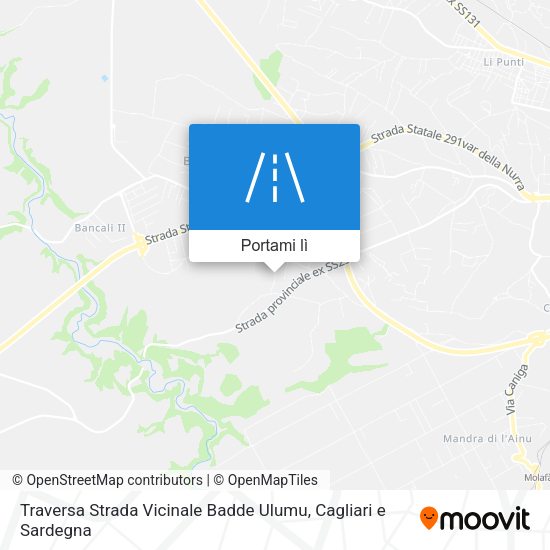 Mappa Traversa Strada Vicinale Badde Ulumu