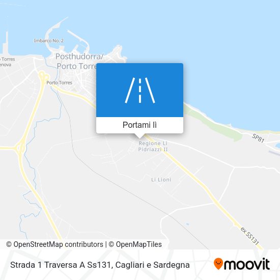 Mappa Strada 1 Traversa A Ss131