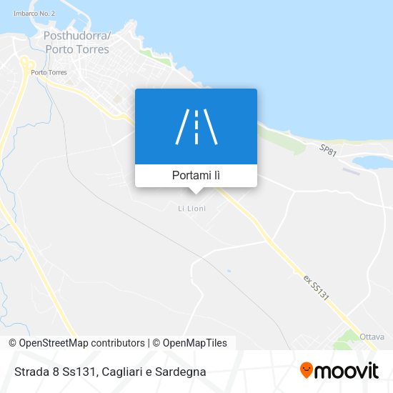 Mappa Strada 8 Ss131