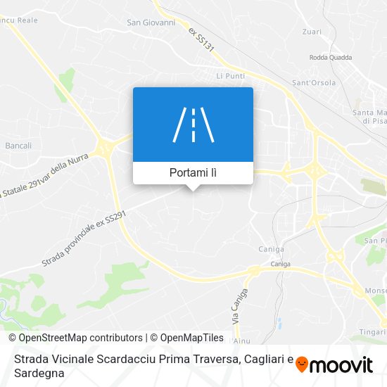 Mappa Strada Vicinale Scardacciu Prima Traversa