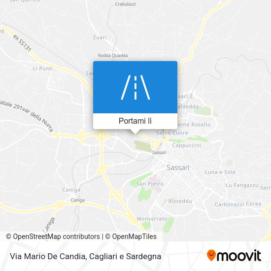 Mappa Via Mario De Candia