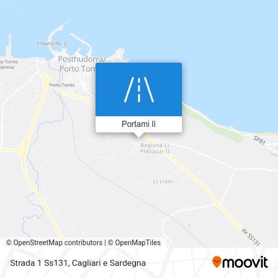 Mappa Strada 1 Ss131