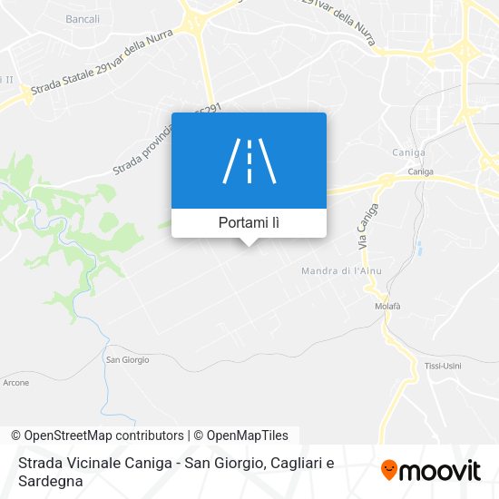 Mappa Strada Vicinale Caniga - San Giorgio
