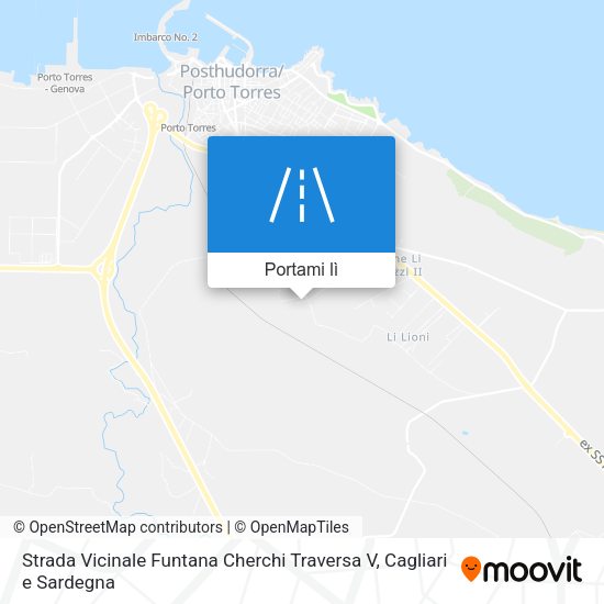 Mappa Strada Vicinale Funtana Cherchi Traversa V