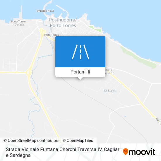 Mappa Strada Vicinale Funtana Cherchi Traversa IV