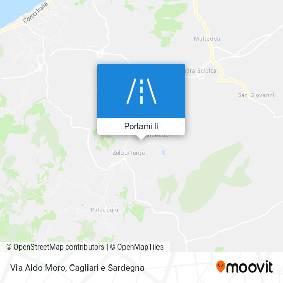 Mappa Via Aldo Moro