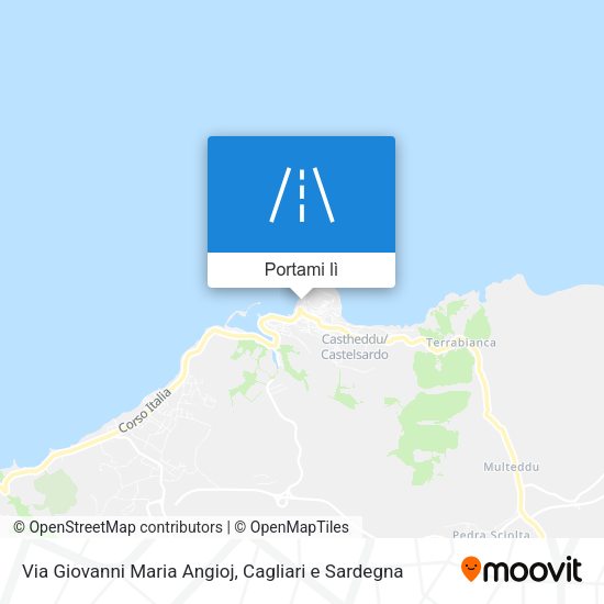 Mappa Via Giovanni Maria Angioj