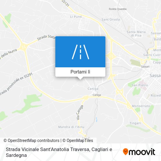 Mappa Strada Vicinale Sant'Anatolia Traversa