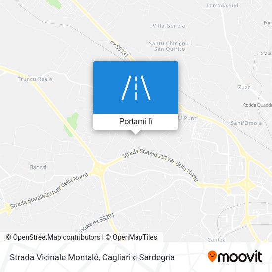 Mappa Strada Vicinale Montalé
