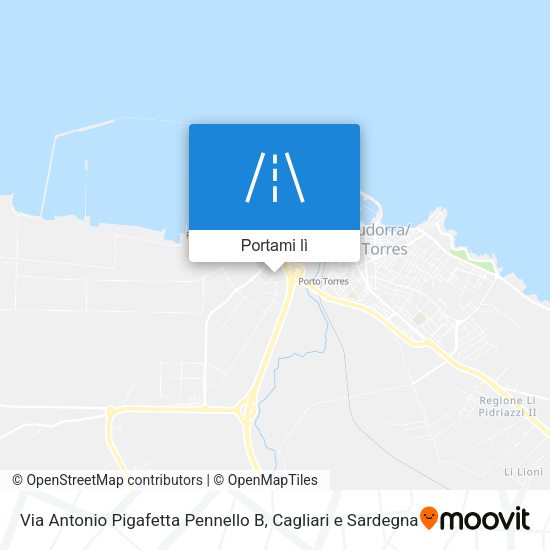 Mappa Via Antonio Pigafetta Pennello B