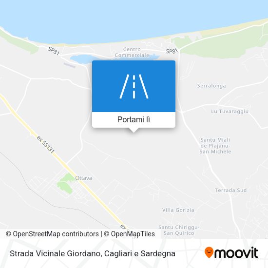 Mappa Strada Vicinale Giordano