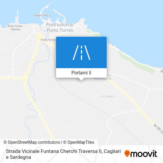 Mappa Strada Vicinale Funtana Cherchi Traversa II