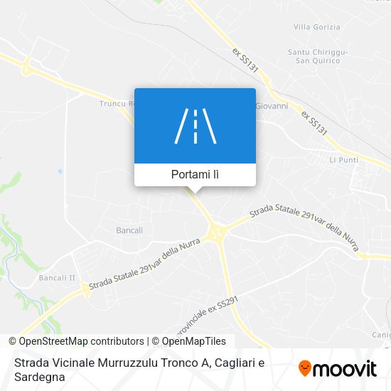 Mappa Strada Vicinale Murruzzulu Tronco A