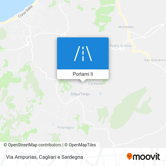 Mappa Via Ampurias