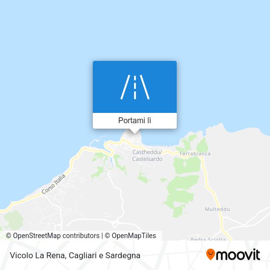 Mappa Vicolo La Rena