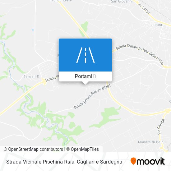 Mappa Strada Vicinale Pischina Ruia