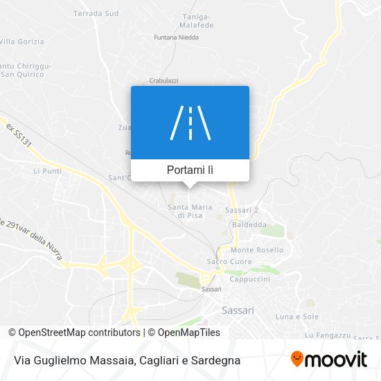 Mappa Via Guglielmo Massaia
