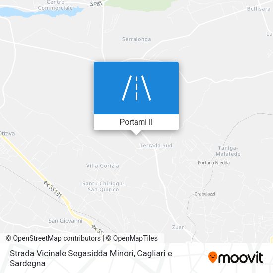 Mappa Strada Vicinale Segasidda Minori