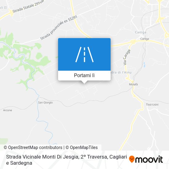 Mappa Strada Vicinale Monti Di Jesgia, 2º Traversa