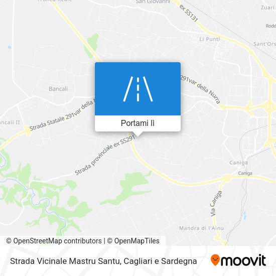 Mappa Strada Vicinale Mastru Santu