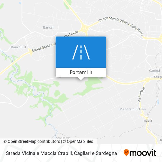 Mappa Strada Vicinale Maccia Crabili
