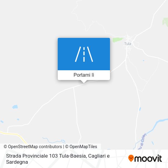 Mappa Strada Provinciale 103 Tula-Baesia