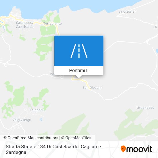 Mappa Strada Statale 134 Di Castelsardo