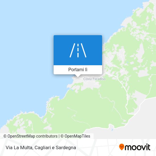 Mappa Via La Multa
