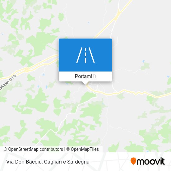 Mappa Via Don Bacciu