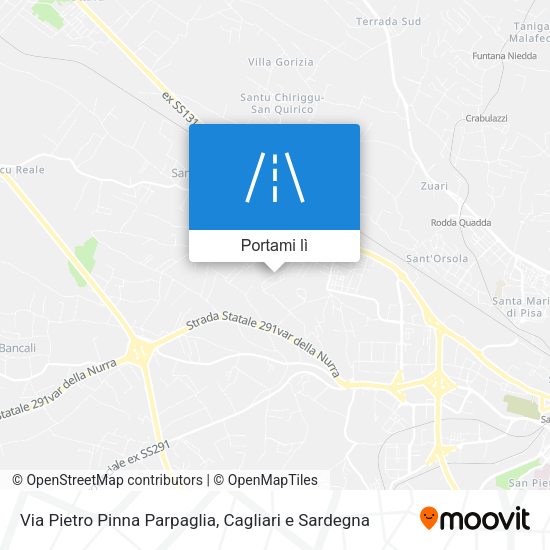 Mappa Via Pietro Pinna Parpaglia