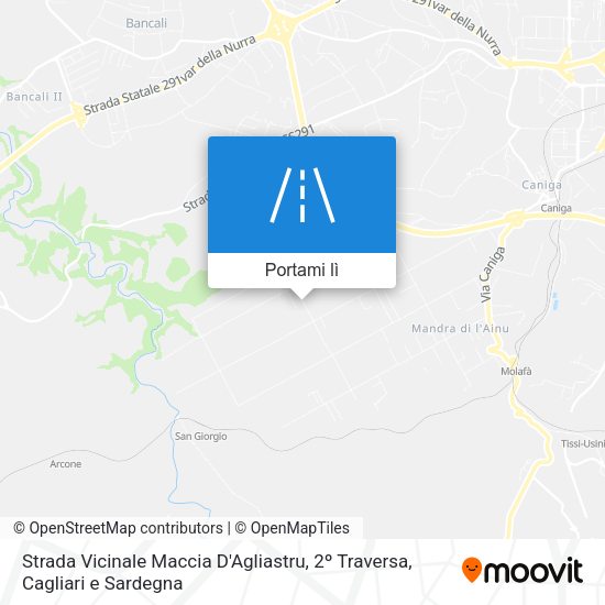 Mappa Strada Vicinale Maccia D'Agliastru, 2º Traversa