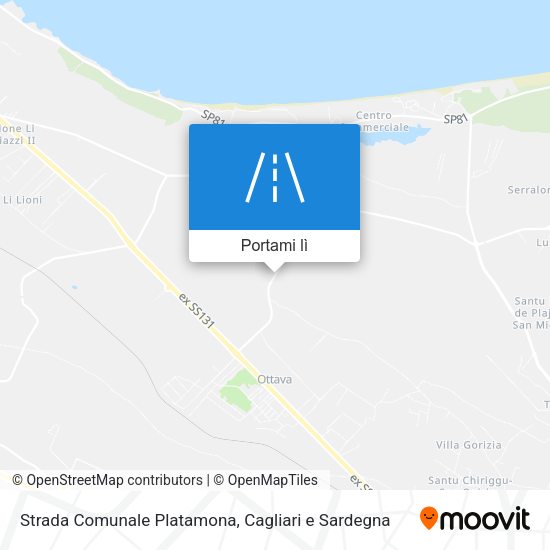 Mappa Strada Comunale Platamona