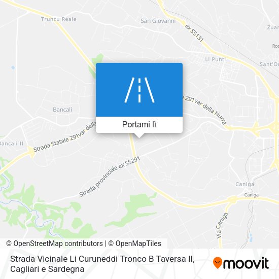 Mappa Strada Vicinale Li Curuneddi Tronco B Taversa II
