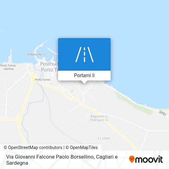 Mappa Via Giovanni Falcone Paolo Borsellino