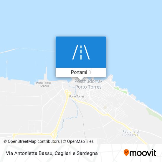 Mappa Via Antonietta Bassu