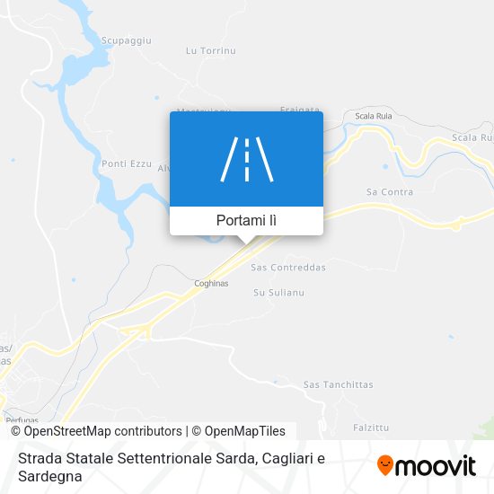 Mappa Strada Statale Settentrionale Sarda