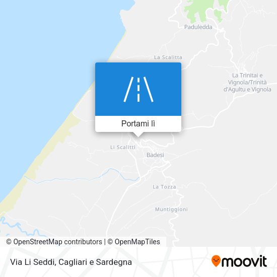 Mappa Via Li Seddi