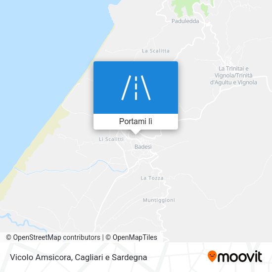 Mappa Vicolo Amsicora