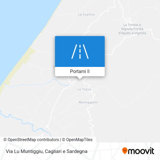 Mappa Via Lu Muntiggiu