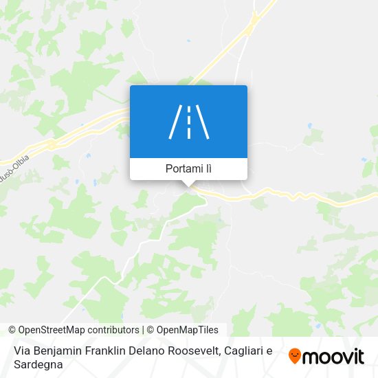 Mappa Via Benjamin Franklin Delano Roosevelt