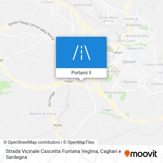 Mappa Strada Vicinale Cascetta Funtana Veglina