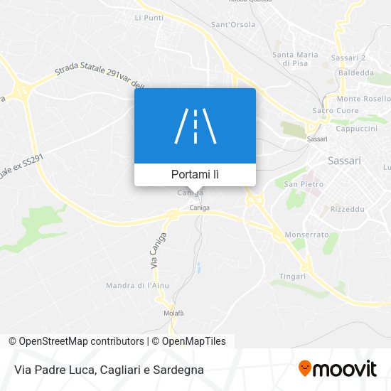 Mappa Via Padre Luca