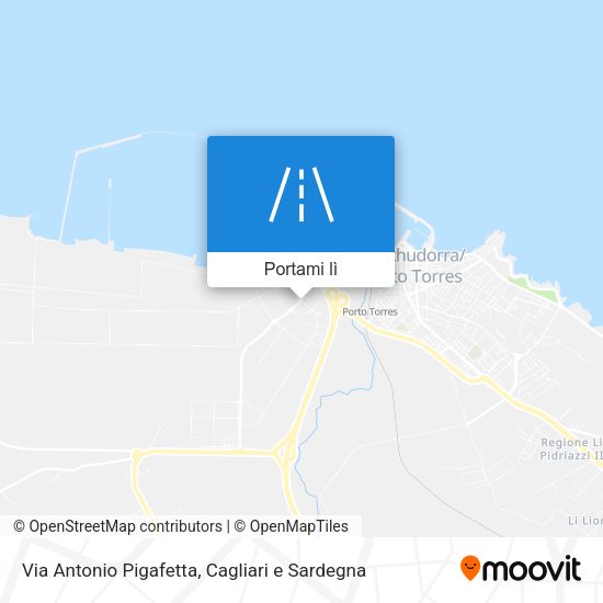 Mappa Via Antonio Pigafetta